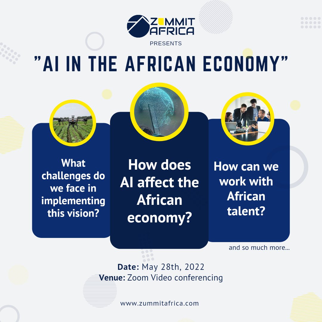 zummitafrica's tweet image. Recently, we posted a teaser video for our forthcoming online event. 

Today, we are posting the date so get your calendars ready!

More details about the event will be posted soon. 

#artificialintelligence #TechnologyDay2022 #technologyday  #ai #webinar #onlinewebinar