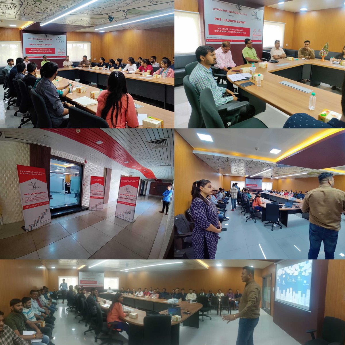 UjjainSmartCity's tweet photo. Ujjain Smart City Limited hosted a PRE LAUNCH EVENT of MP Startup Policy & Implementation Scheme 2022 at Ujjain Incubation Centre to promote startups and encourage budding entrepreneurs in the state.
#incubationcentre #startupindia #MPstartup #Ujjainsmartcity #kunalkumarpmc https://t.co/Kx9OiFbBXJ