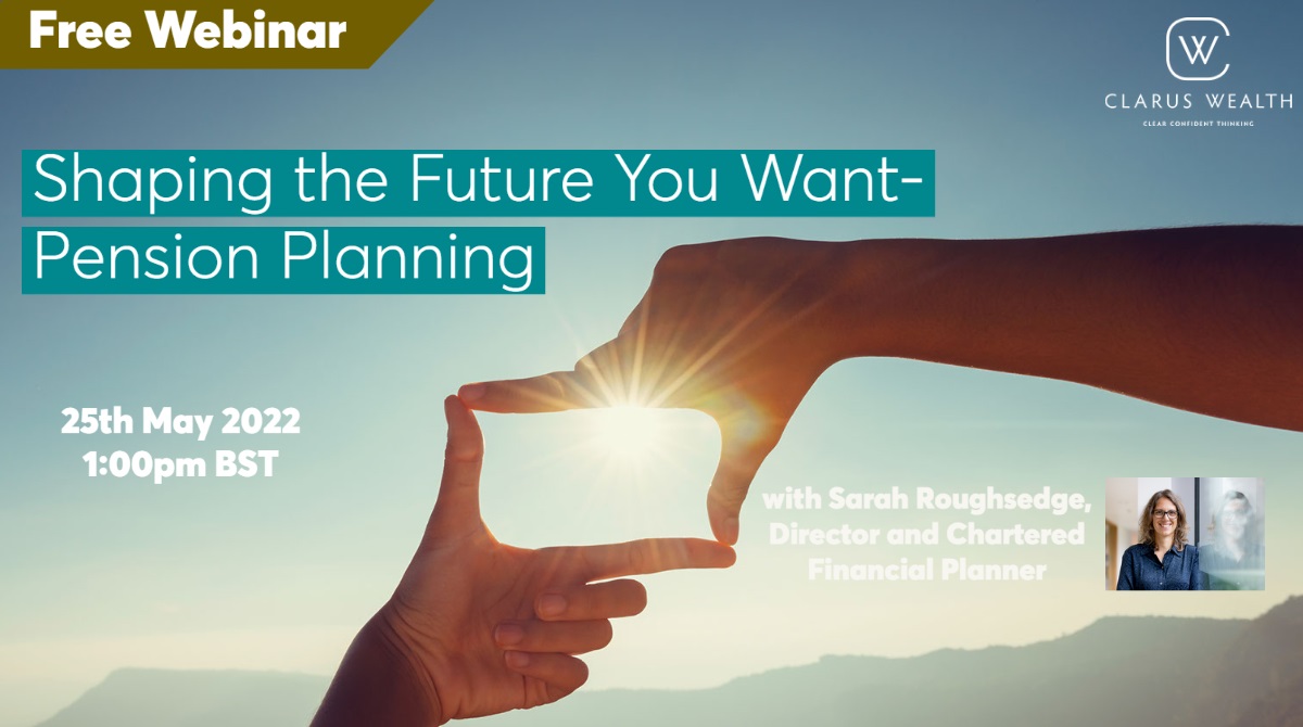 It's more important than ever to make adequate provisions to sustain your desired lifestyle in retirement. Join Sarah Roughsedge,  for her insights and essential tips on pension-planning to shape the future you want.
25th May 1.00PM BST
Sign up here bit.ly/3PaYkS5