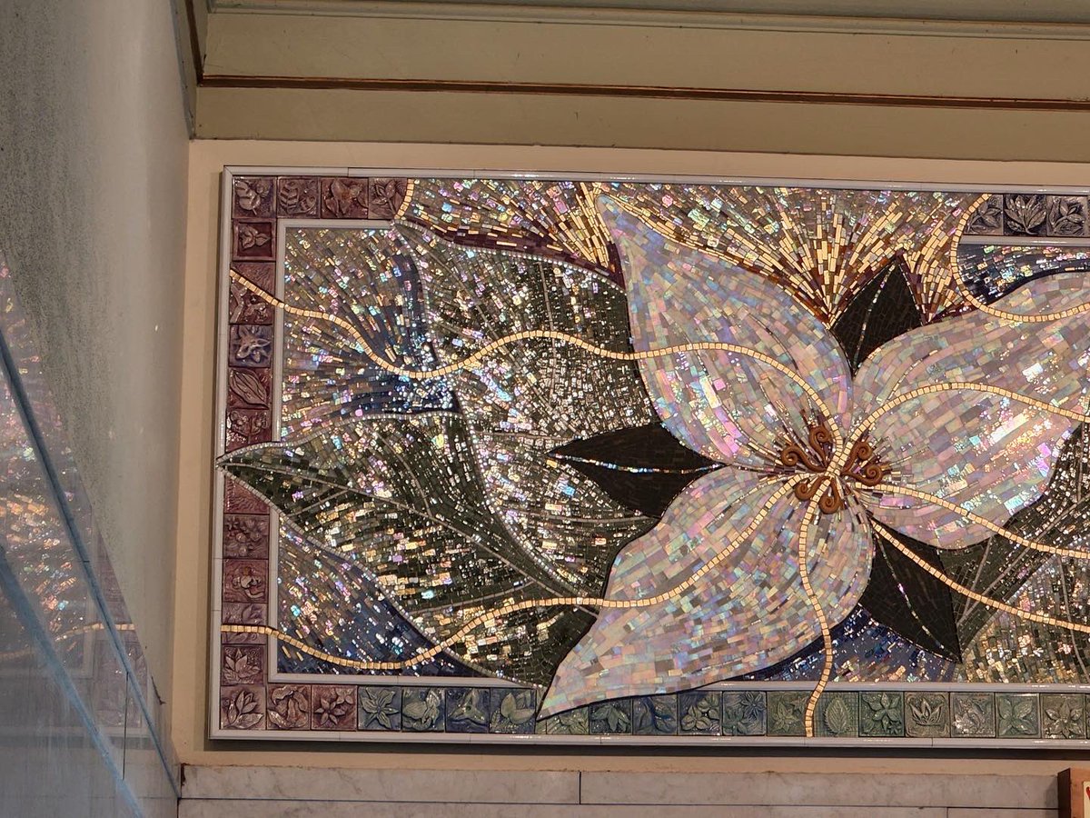 mrs_kryan's tweet photo. Mr. Beltrondo’s ceramics students created the relief tiles that make up the border of this mosaic sculpture created by artist Bonnie Cohen. This piece is now permanently on display at the Summit County Courthouse. @AkronNorthHS @akronschools #wepointnorth https://t.co/4hZb9gJsNd