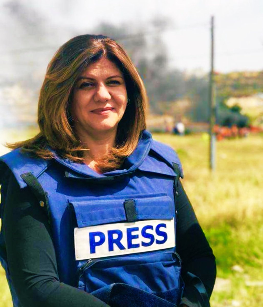 I’m shattered by the news of the assassination of my friend &amp; colleague Shireen Abu Akleh, a veteran journalist. <a href="/IDF/">Israel Defense Forces</a> shot her in the head while she reporting in Jenin… she was wearing a press vest.
This was an execution; a heinous crime &amp; an attack on the freedom of the press.