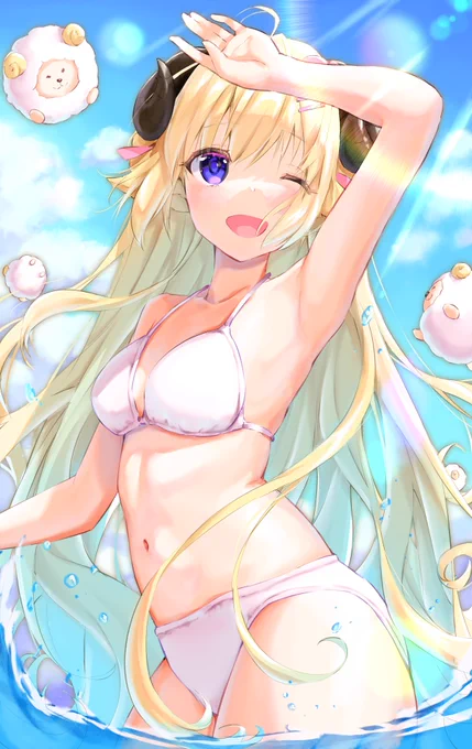 夏が来る
#つのまきあーと 
#ホロライブサマーに願いを 