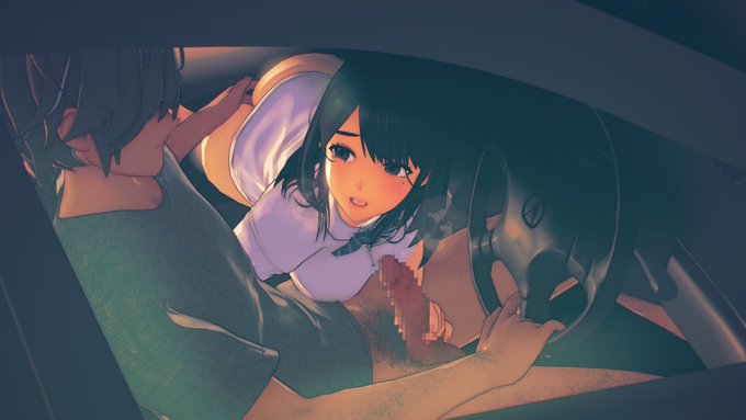 せっかく車出したので、習作「カーセックス」で何枚か撮ることにしました。ウェイウェイwww #コイカツサンシャイン 