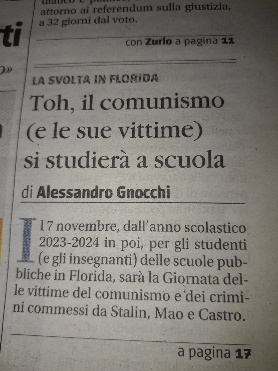 Ecco cosa si dovrebbe studiare nelle scuole italiane.... L'ideologia più criminale della storia umana.. Il comunismo