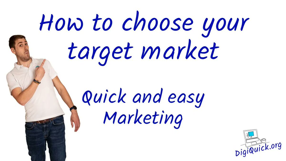 digi_kick's tweet image. This week&apos;s FREE DigiClip helps you choose your target market! Don&apos;t miss it, click here to watch it now digiquick.org/digiclip #DigiClips #1in5