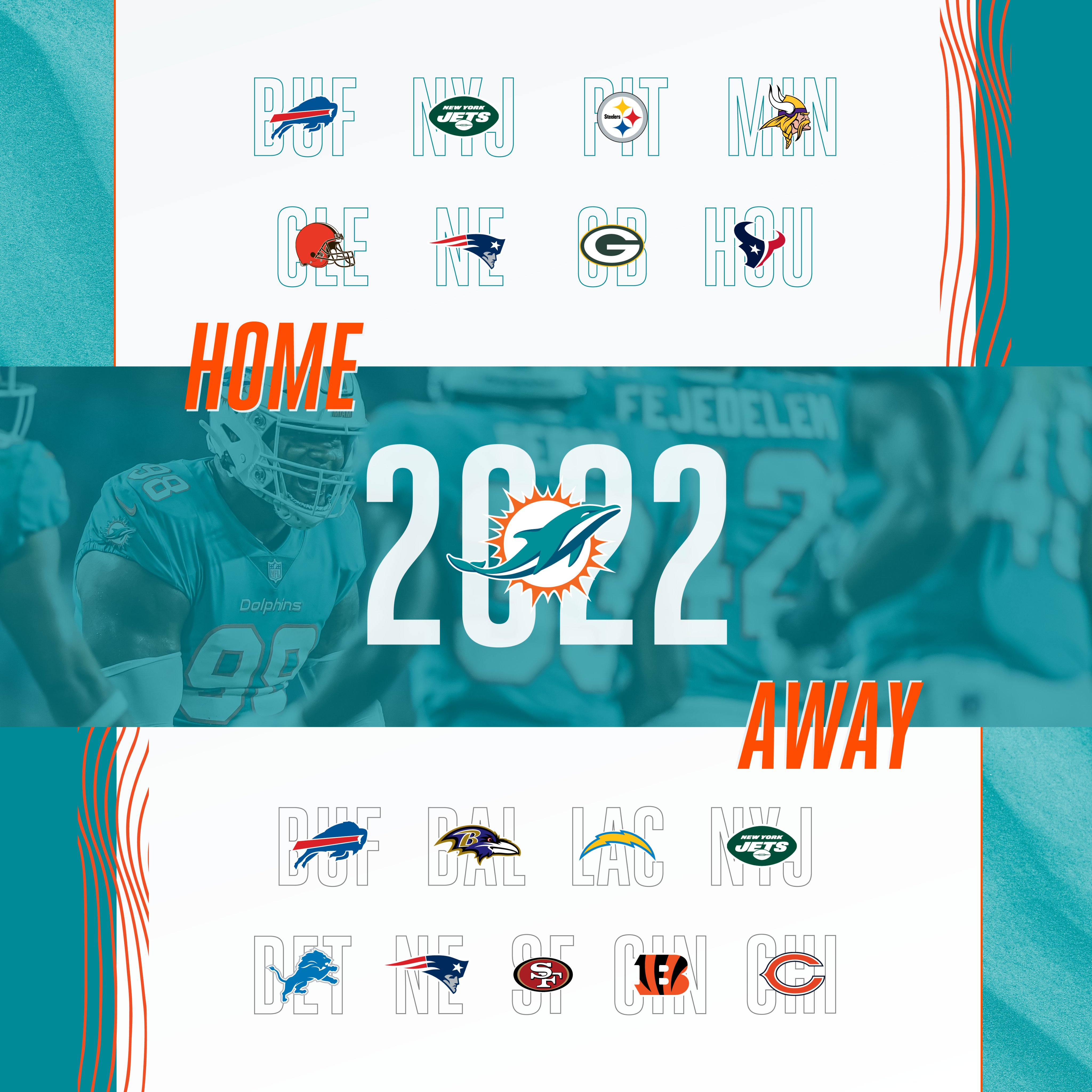 Miami Dolphins on X: 'Get those calendars ready. The 2️⃣0️⃣2️⃣2️⃣ schedule  is being released at 8:00 pm tomorrow 