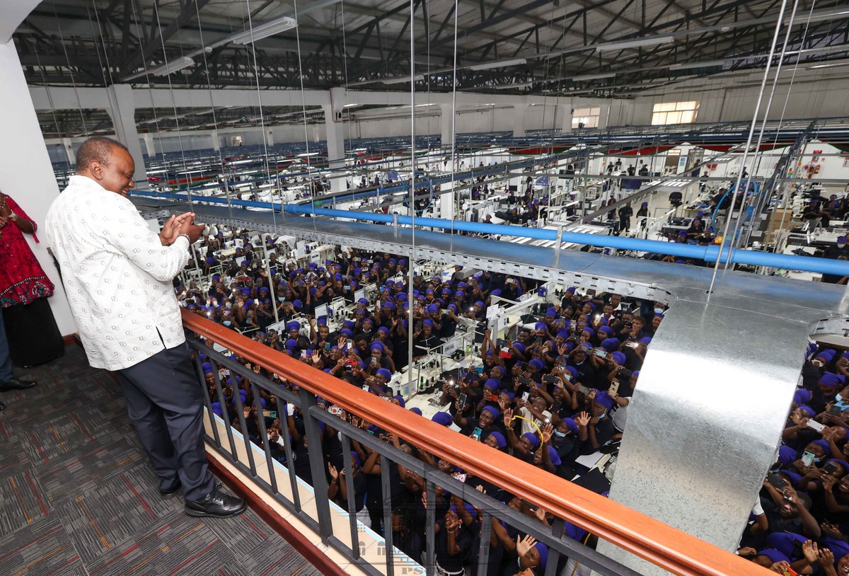 1/3 President Uhuru Kenyatta today officially opened MAS Intimates Kenya, a Sri Lankan apparel and textile manufacturer that has employed over 3,000 Kenyans. #Big4Agenda #Manufacturing 

Read more: bit.ly/397GlLQ