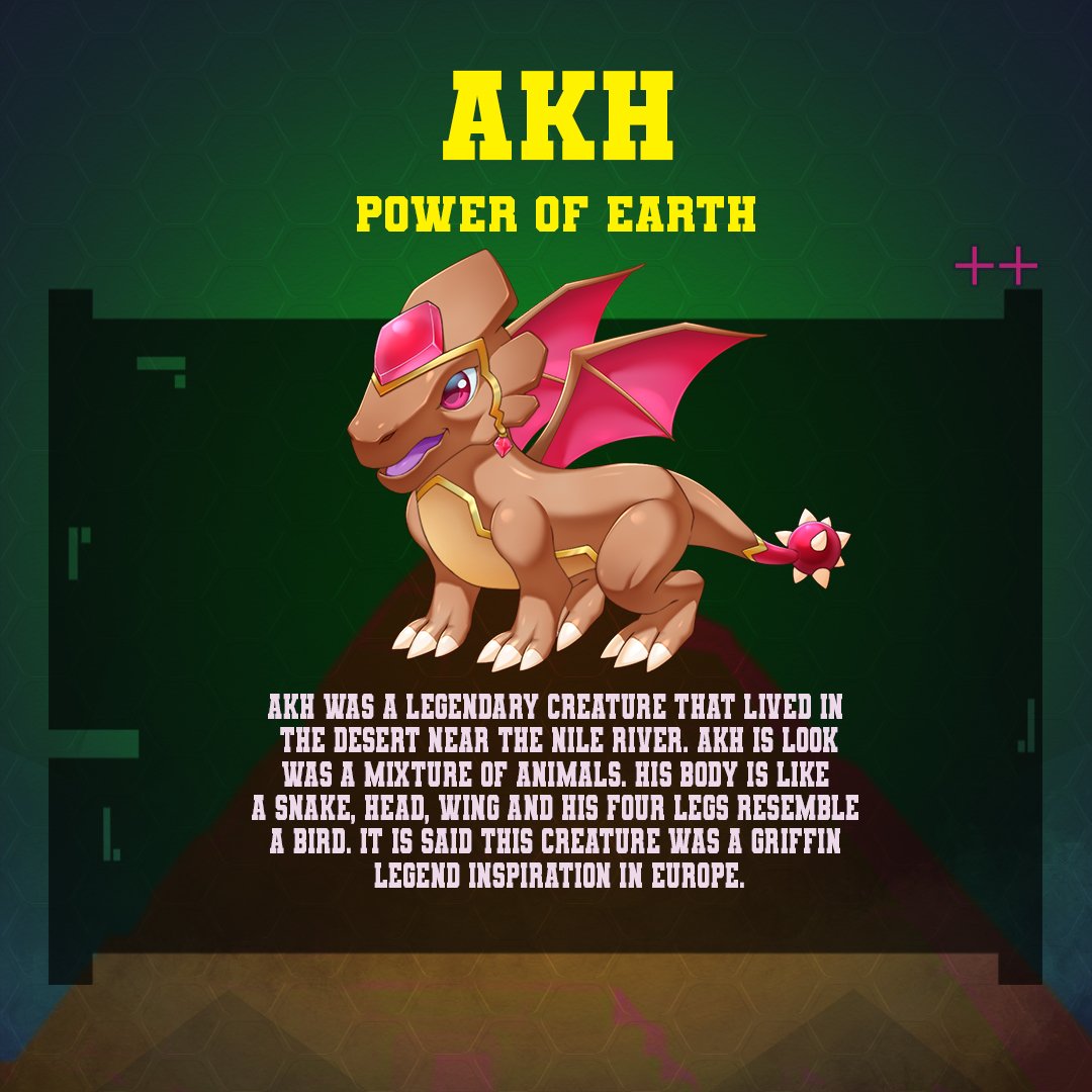 OragonXBsc's tweet photo. Akh is a rare dragon that has the power of earth🐲🔥
Akh is believed to be creature that protect Egyptian🇪🇬
#OragonFact #OragonPedia #AkhFact #Egypt #NFT #P2E #P2EGame #NFTMarketplace #CreativeEconomy #EkonomiKreatif #Pariwisata #Tourism https://t.co/vDOTEwfBBi