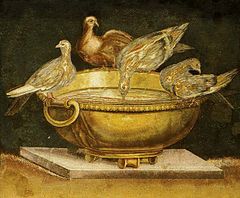 _Hohepriesterin's tweet photo. #Lieblingskunst💛
"Tauben auf dem Rand des Wassergefäßes"
von #Sosos , einem griechischen Mosaizisten, der zur Zeit der Attaliden in Pergamon tätig war (ca. 200 v. Chr.)
Eine Nachbildung befindet sich in den #KapitolinischenMuseen in Rom. https://t.co/Od3si96f01