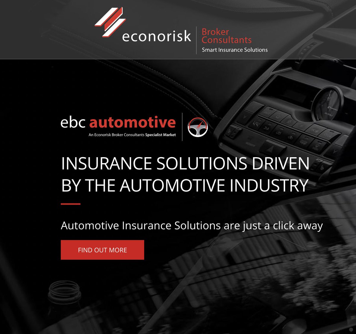 EconoriskBC's tweet photo. We are a specialist provider of cover for the Automotive sector, offering tailored insurance solutions to meet your unique requirements. Find out more about our services to the Automotive sector and get in touch: https://t.co/fLAEnOmjI3 @BrettNSchultz #automotivesector #insurance https://t.co/lBZJlOSgGq