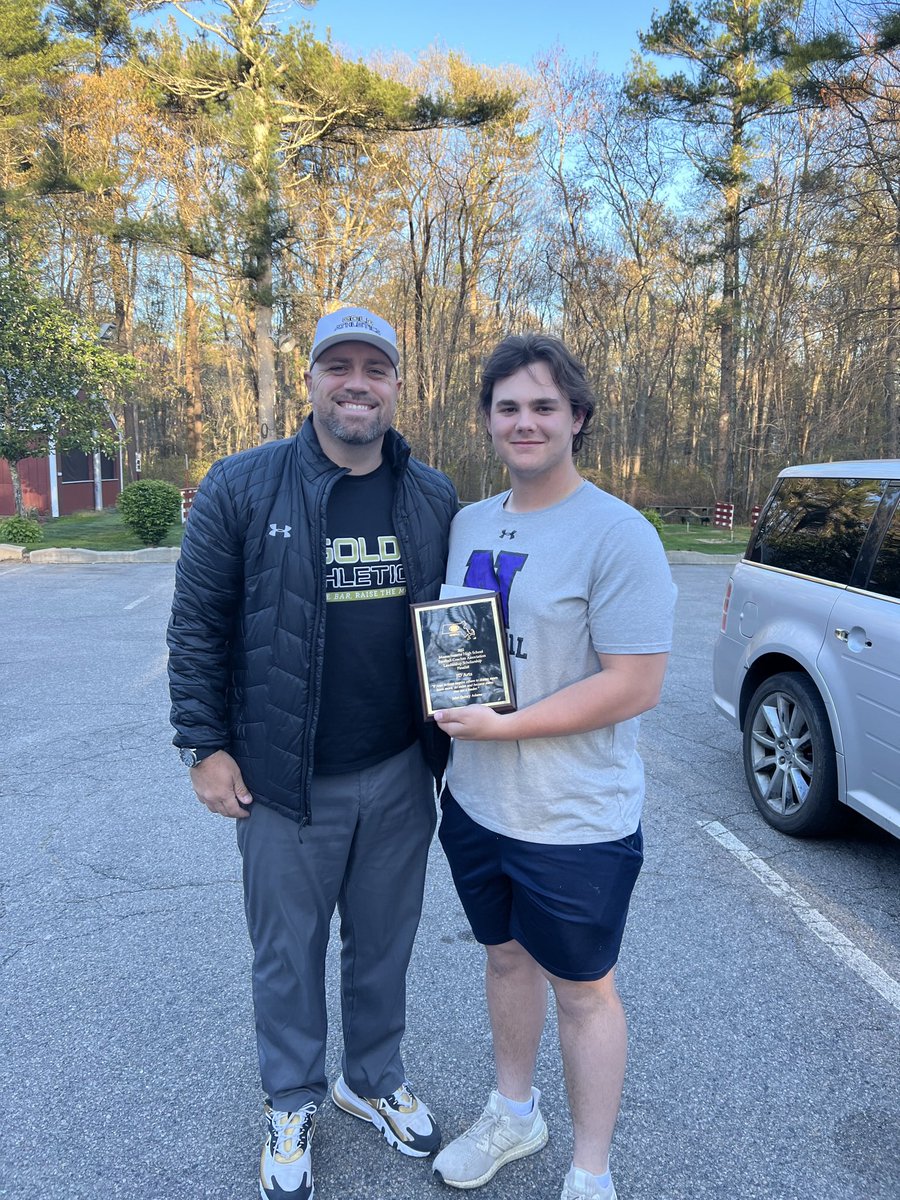 Congratulations to <a href="/artz_jd/">JD Artz</a> on the well deserved accomplishment of being an <a href="/MHSFCA4/">MHSFCA</a> Leadership Scholarship finalist! We at <a href="/goldathletics/">Gold Athletics</a> appreciate your commitment to your team and community! Good luck at <a href="/stonehill_info/">Stonehill College</a> this fall‼️ <a href="/NortonFootball/">NHS Football</a>