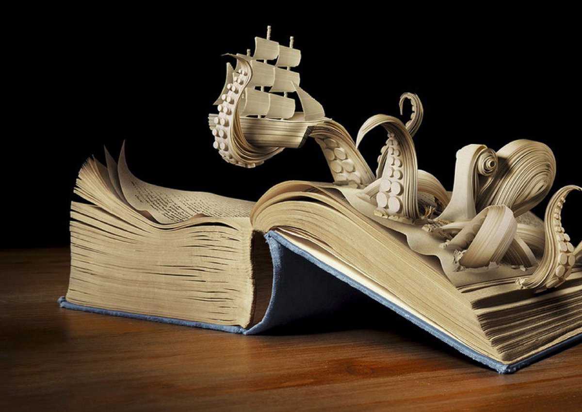 A_aphrodisia's tweet photo. Book Art by Kaspen https://t.co/DsaVsuP2Q6