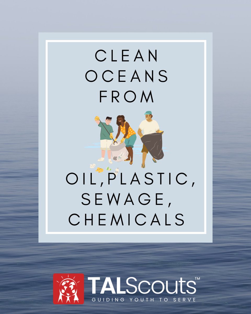 TALScoutsIndia's tweet photo. Clean ocean, clean water, clean life. 

#savetheocean #savetheoceanwildlife  #savetheoceansfeedtheworld  #savetheoceans🌊 #TALScouts https://t.co/mW8qGdlSNS