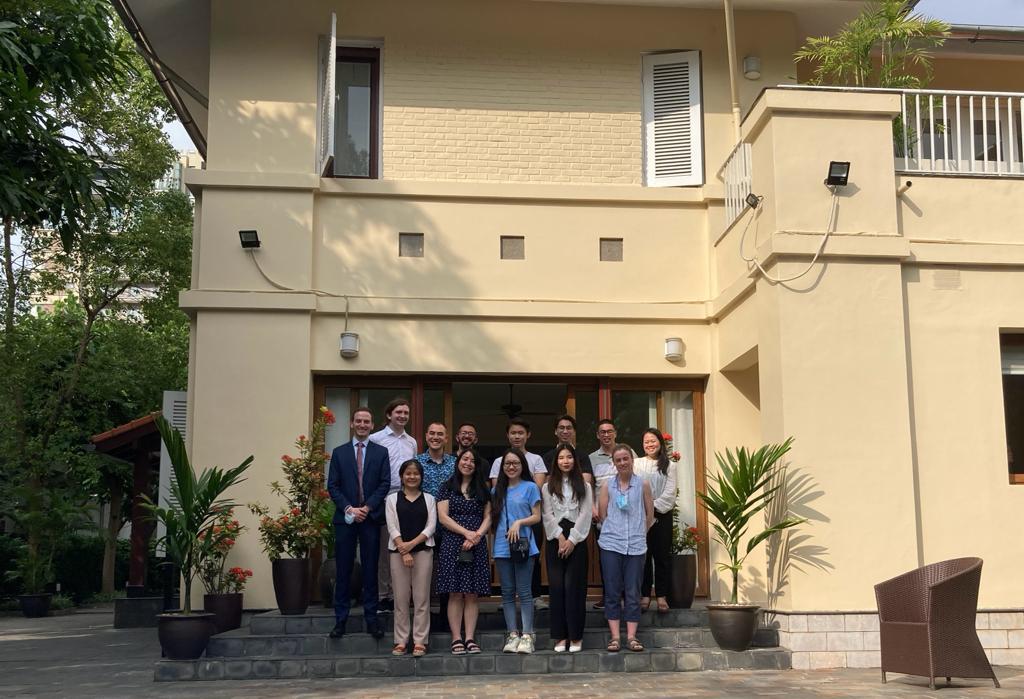 Thank you <a href="/irlembvietnam/">Ireland in Vietnam 🇮🇪</a> for the very warm welcome at the Irish Ambassador’s residence in Hanoi &amp; for inviting <a href="/UCD_Geography/">UCD Geography</a> and Hanoi University students to speak about their joint research projects as part of our <a href="/Irish_Aid/">Irish Aid</a> VIBE project.