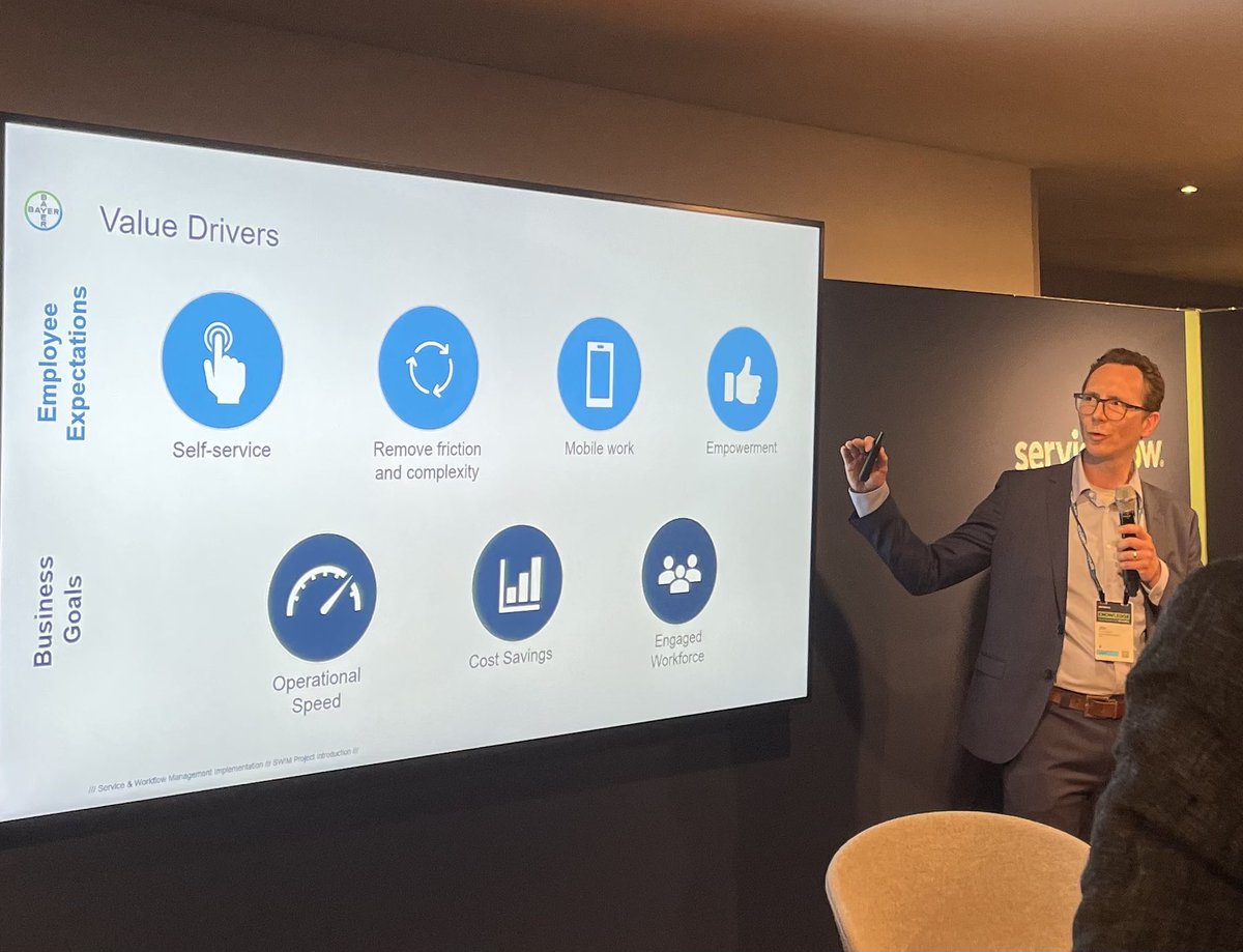 Bayer’s value drivers for transforming shared services from transactional to experience centric model on ServiceNow #Know22