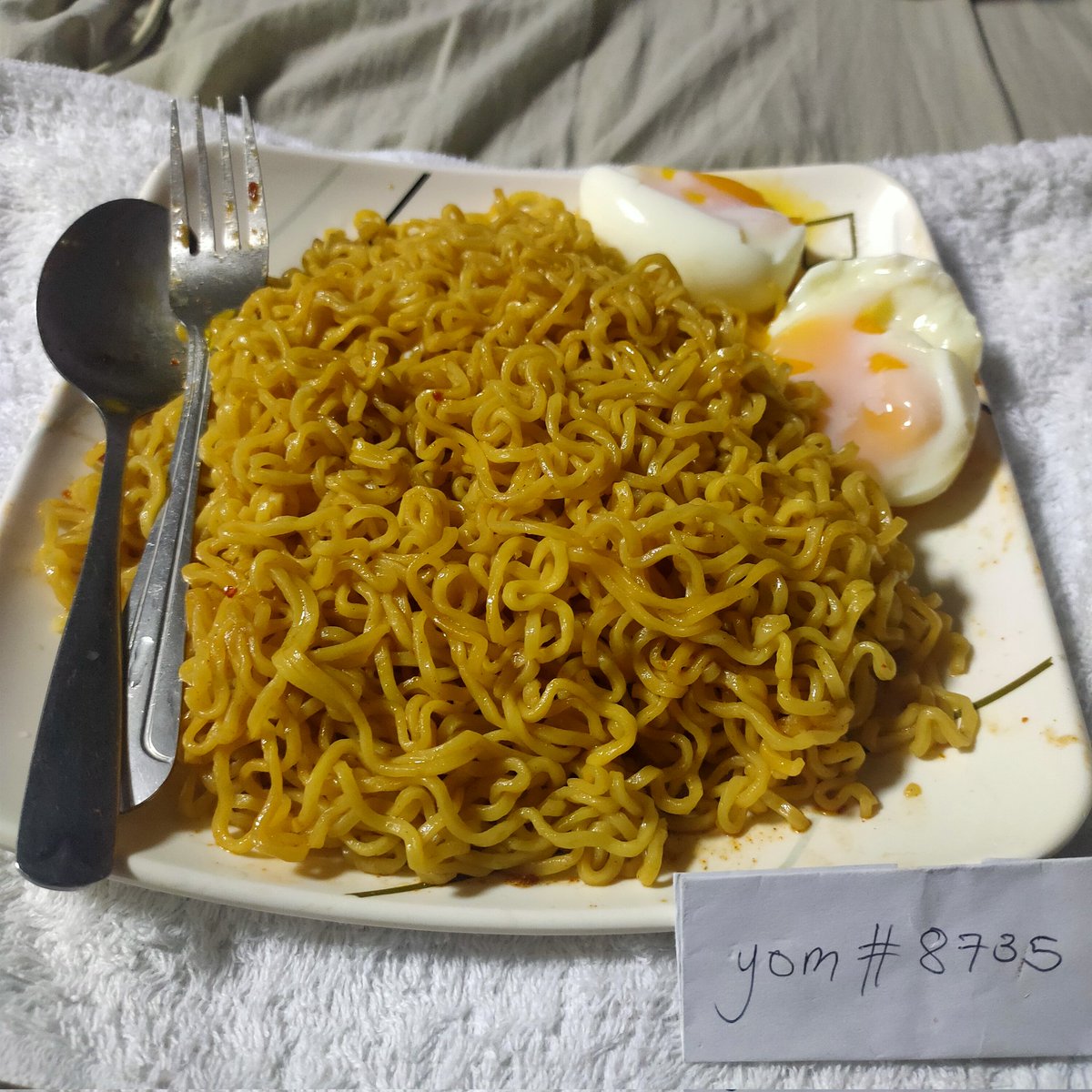 This is my comfort food, extra hot pancit canton and semi boiled egg ❤️☺️
#IsekaiQuests