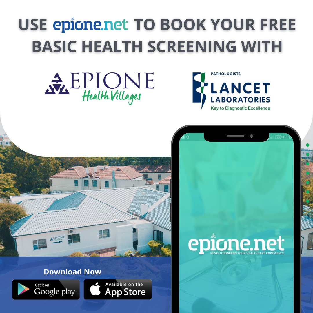 epionenet's tweet photo. On 14 May 2022, EHV Rosebank, in collaboration with @LancetLab_ZA invites you to a basic healthcare screening on us.

Share this post with someone you care about.

We welcome walk-ins!

#SecondSaturdays #Epione #EHVRosebank #Alexandra https://t.co/VCkAZfbSGa