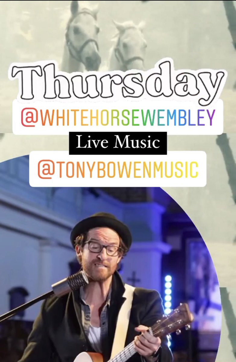tonybowenmusic's tweet photo. Tomorrow @WhiteHorseHA9 #Wembley #livemusic #allrequestshow #Thursday https://t.co/COllLeafUH