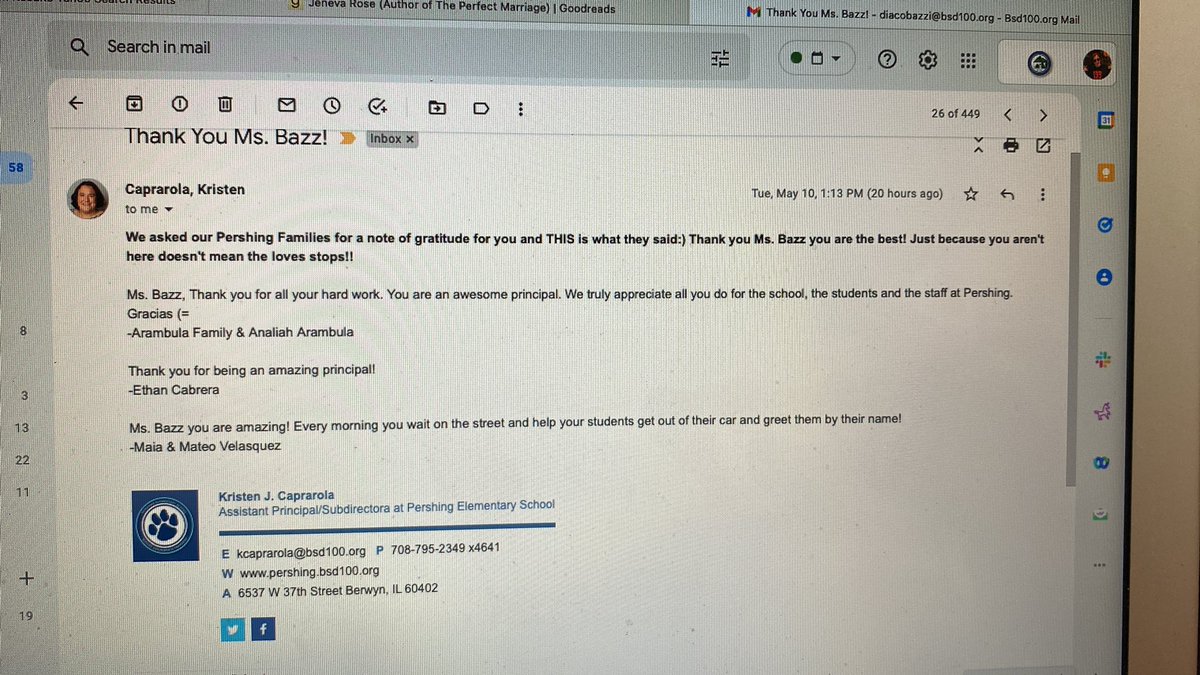 Ms_Bazz's tweet photo. More sweetness all for me, from my #1 Team! My heart is full! 😍💙😍💙@PanthersD100 @MsCaprarola #teampershing #luckyleader Thank you lots! Also, ummmm “spicy” is one of the words used to describe me! I’m not sad about it! 🌶😍😉 https://t.co/ZKGYT6T5L4