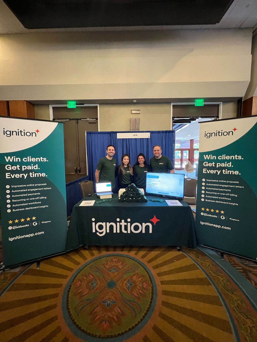 ignitionapp's tweet photo. 🇺🇸 The Ignition team is out in San Diego for the @AccountingWEB #AWEBLiveSummit! 

Who else in town? Stop by booth #20 and say hello! https://t.co/vuEGvyd37W