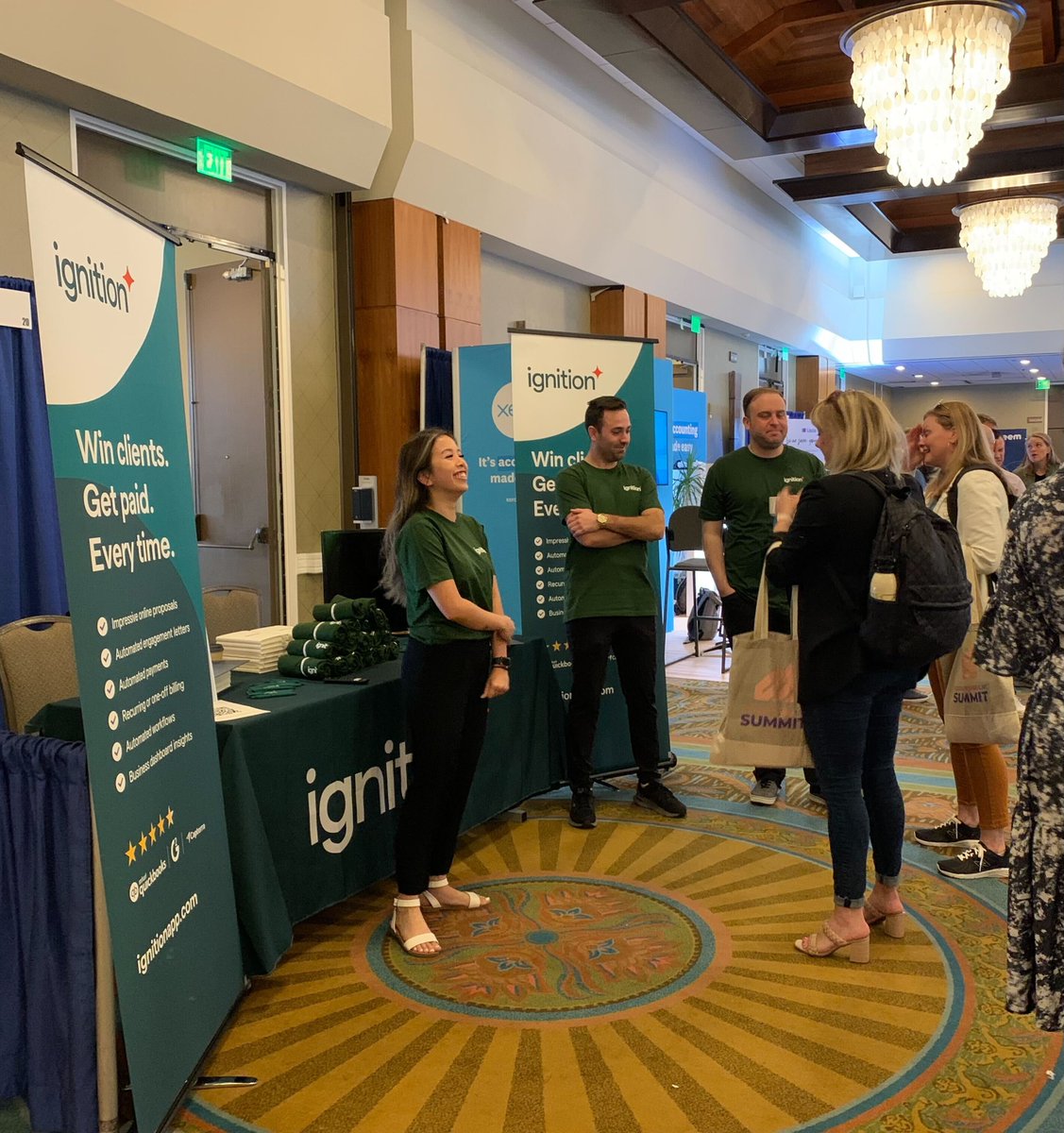 ignitionapp's tweet photo. 🇺🇸 The Ignition team is out in San Diego for the @AccountingWEB #AWEBLiveSummit! 

Who else in town? Stop by booth #20 and say hello! https://t.co/vuEGvyd37W
