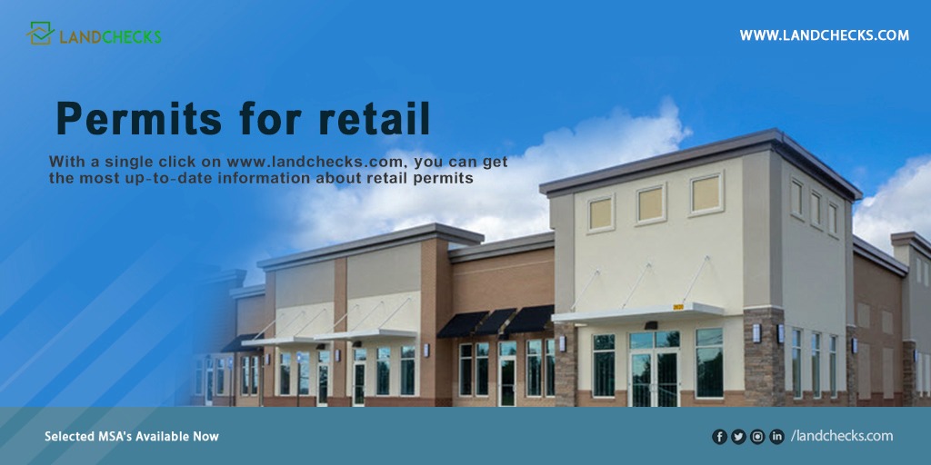 LandChecks's tweet image. Permits for retail.
With a single click on landchecks.com, you can get the most up-to-date information about retail permits.
Selected MSAs are now available.
#realestate #realtor #realestateagent #home #property #investment #forsale #realtorlife #househunting #landchecks