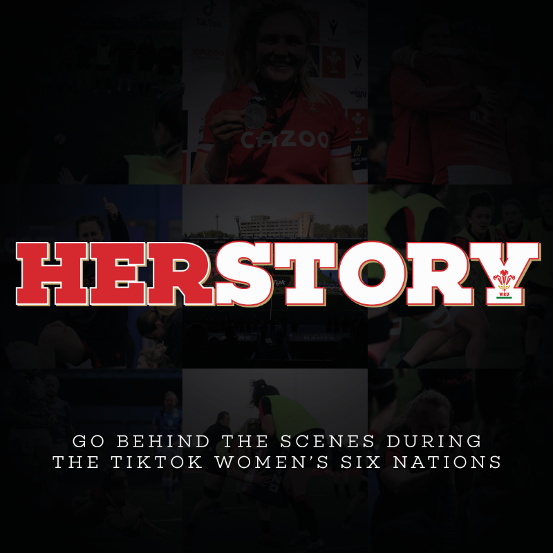 WelshRugbyUnion's tweet photo. 🎬 Have you watched our #HerStory series yet? 

➥ Go behind the scenes during the #TikTokW6N and find out what happens inside the Wales camp. 

All episodes are now available on YouTube ↓