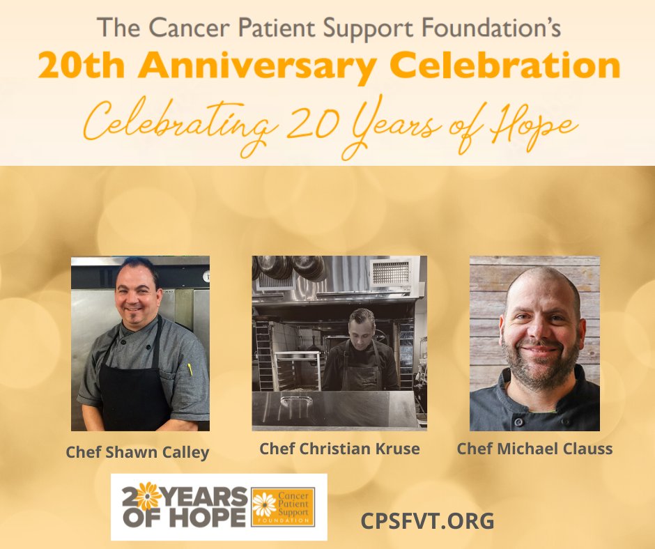 CPSFVT's tweet image. The Cancer Patient Support Foundation's 20th Anniversary is sold out, you can still support Vermont cancer patients by going to cpsfvt.org.