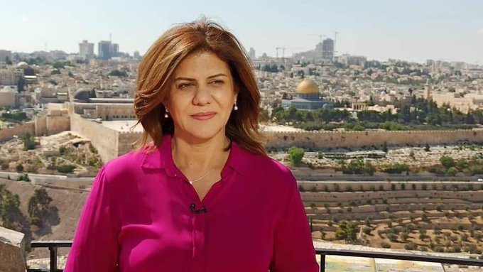 benabyad's tweet photo. This morning, Israeli forces killed renowned Palestinian journalist Shireen Abu Aqleh.

Her family, friends, colleagues &amp; Palestinians more generally are in shock. Grieving. Appalled.

But this thread is about Israel's "PR" response - &amp; a track record of violence, lies &amp; impunity https://t.co/bItRekVah1