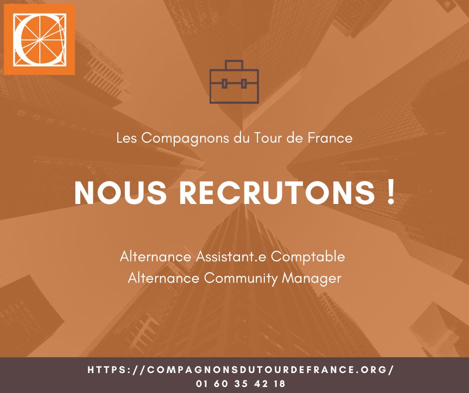 📢🚨🚨La Fédération Compagnonnique Paris/IDF recrute pour son Centre de formation à Saint Thibault des Vignes🏗️🧱🚧 !

Nous recherchons :
✅ Alternant.e Assistant.e Comptable.
✅ Alternant.e Community Manager.

N'hésitez pas, rejoignez nous👍 !
Contact en MP 😁