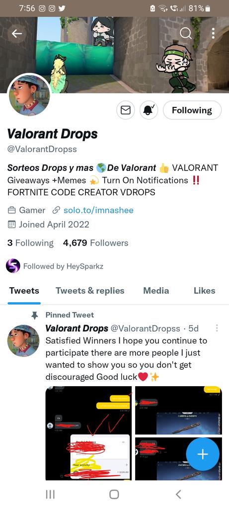BruceChua4's tweet photo. @ValorantDropss Hope I win it https://t.co/nB5rITTgm0