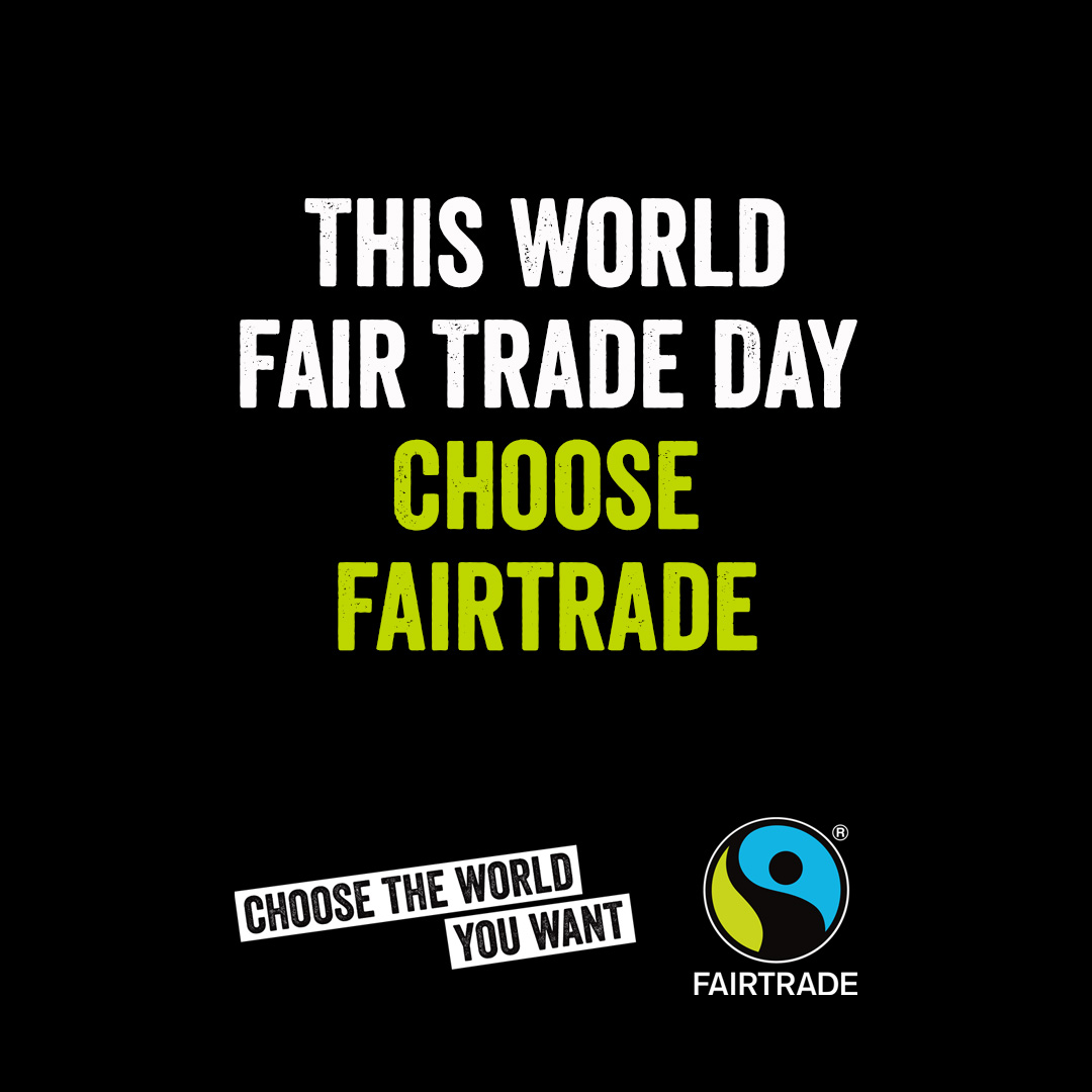 FairtradeUK's tweet photo. Saturday 14 May is #WorldFairTradeDay! 👊🌍

Share this post as a reminder to look for the Fairtrade Mark, supporting farmers and workers to protect our shared planet in the face of the climate crisis.

#LetsDoItFair #ClimateJustice https://t.co/IkFxdGmZTm