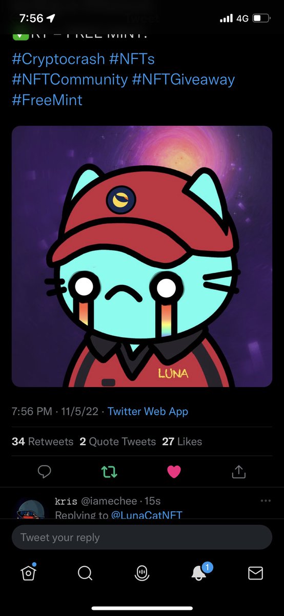 Kenyipwy's tweet photo. @LunaCatNFT https://t.co/hMFtKykaKG