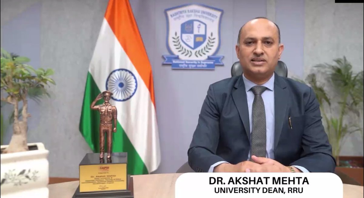 ICJKenya's tweet photo. Speaker 3: Dr. Akshat Mehta, an Associate Professor, University Dean and Head School of Internal Security,
Rashtriya Raksha University (RRU) in India #DemocraticPolicing https://t.co/LX8QCqhQRX