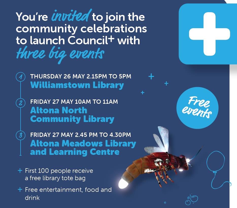 borazioc's tweet photo. The @HobsonsBayCC community will soon have access to hundreds of #Council services at their local #library. #Council+ #cxtransformation #librarieschangelives #customerfocused #libraries #communitycentres #localgovernment https://t.co/gwkBcGNG3j