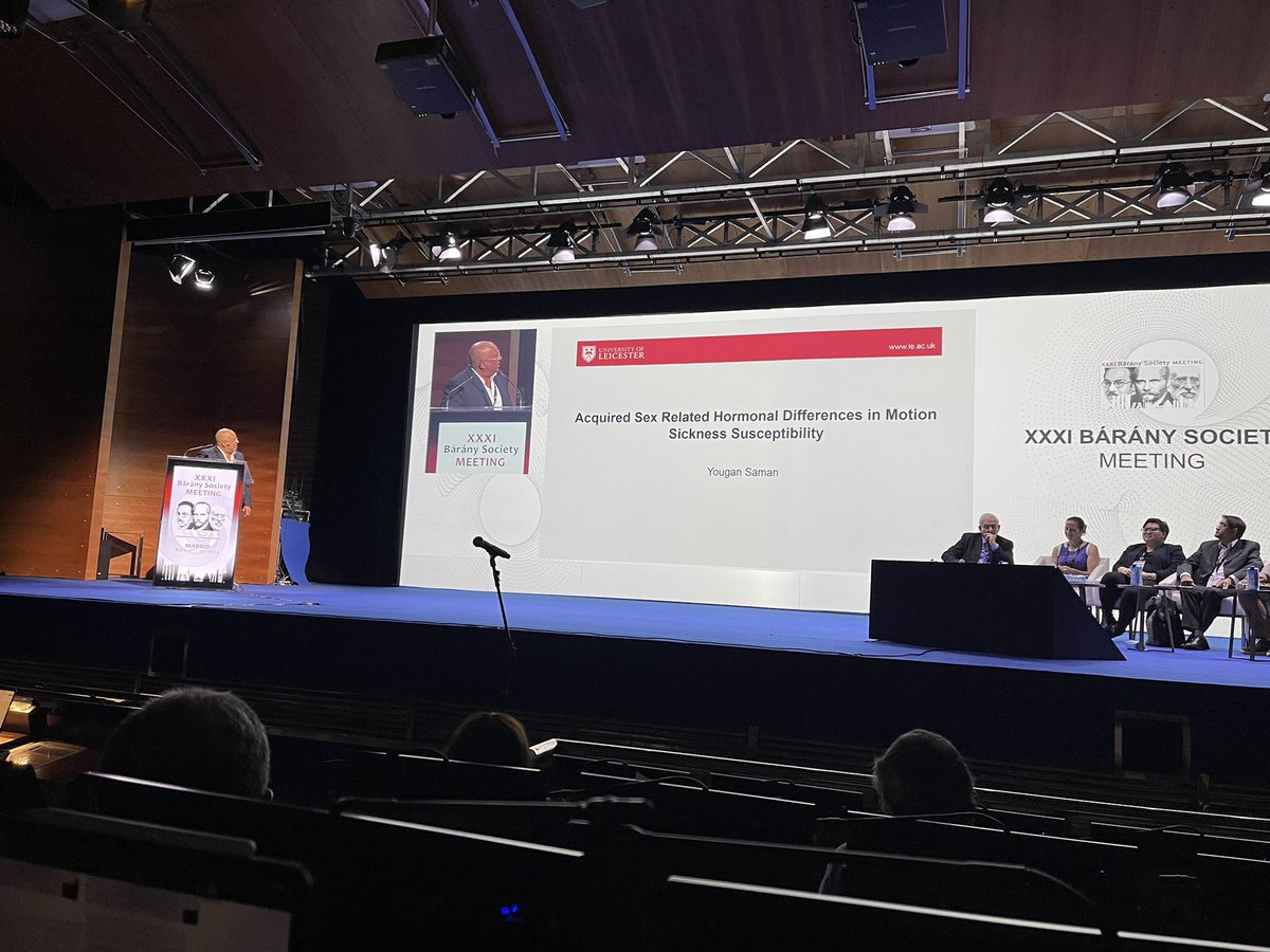 Interesting talk about motion sickness 😵‍💫 by Dr. Saman #barany2022