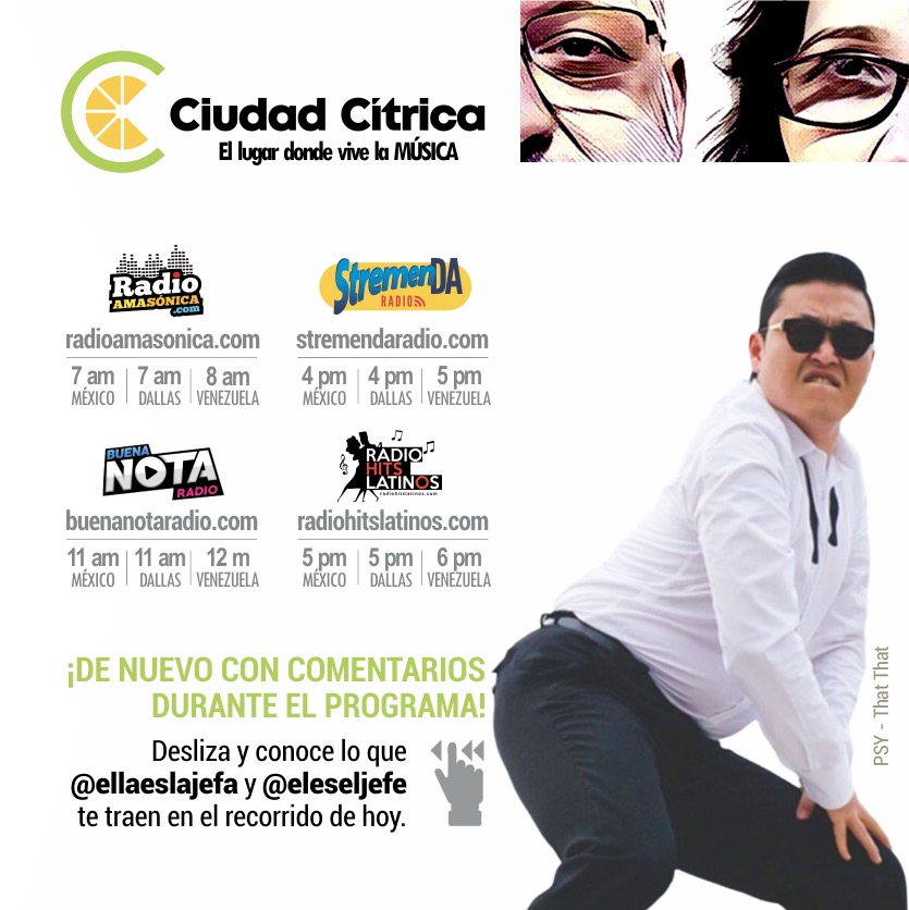 ciudadcitrica's tweet photo. Acompáñanos hoy en nuestro recorrido por @ciudadcitrica / De nuevo con comentarios durante el programa. Escúchanos vía #streaming (emisoras y horarios en la imagen). #radio #pop #rock #retro  #remix #mashup #80s https://t.co/FSxzRAVcis