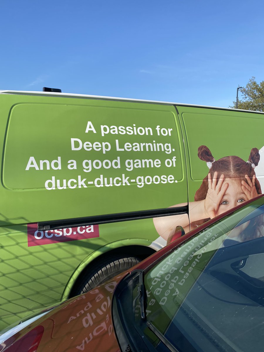 MrsCDAmico's tweet image. The message on this OCSB van made my morning #OcsbDeepLearning #OcsbDuckDuckGoose 🤣