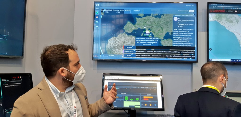 LDO_CyberSec's tweet photo. #Leonardo’s Cyber Situational Awareness System is based on edge technologies such as #AI &amp; #BigData, Analytics &amp; IoT and takes advantage of the interconnections between heterogeneous cyber sources to measure the impact of cyber risks. Meet us at #CybertechEU22 to learn more https://t.co/TorShh2LAH