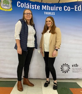 miriambergin's tweet photo. Thanks @FogartyDavina a past student for bringing @BorrisokaneCC  2nd yr coding sts to @colmhuirecoed GamesFleadh. Well done to the winners as voted by the students (student voice) from Borrisokane Sam &amp; Cillian.   From CMCO Erin &amp; Daniels #cmcoagobair #ETBEthos @etbtipperary https://t.co/tPYA1BQboi