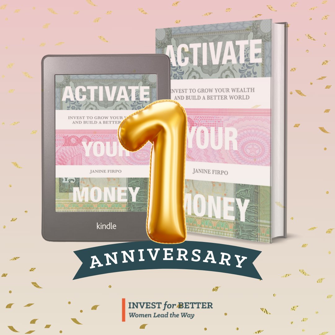 Happy One-Year Anniversary of the official publication of Activate Your Money! Just a reminder that today at 9 am PT / 12 pm ET, Ellen Remmer, and Janine Firpo will be hosting a Fireside Chat via Facebook Live. Please join us! #AYMjoinsIFB