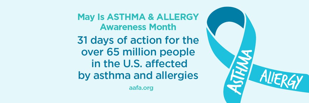 May Is National Asthma and Allergy Awareness Month
 It is a peak season for people with asthma and allergies and a perfect time to learn more and  educate others. Join Asthma and Allergy Foundation of America community.aafa.org/join#.YnqR0wbR…