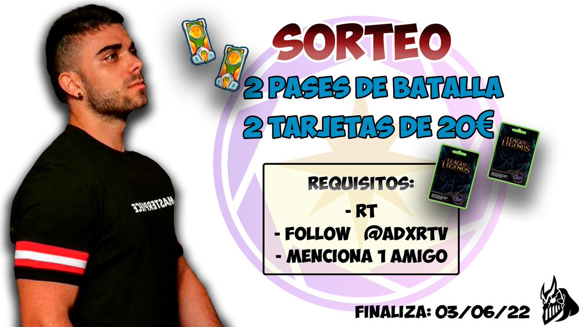 🎁 SORTEAZO PARA MI GENTE DE TWITTER 🎉

× Requisitos :

- RT a este tweet 
- Follow a  "<a href="/ADXRTV/">𝑨𝒅𝒆𝒓𝒕𝒚</a>" 
- Menciona 1 amig@ en este tweet

➤ APTO PARA TODAS LAS REGIONES 😳

 Los ganadores/as del sorteo se darán el día "03/06"

Gracias a <a href="/ShiningStarsEC/">Shining Stars</a> por hacer esto posible.