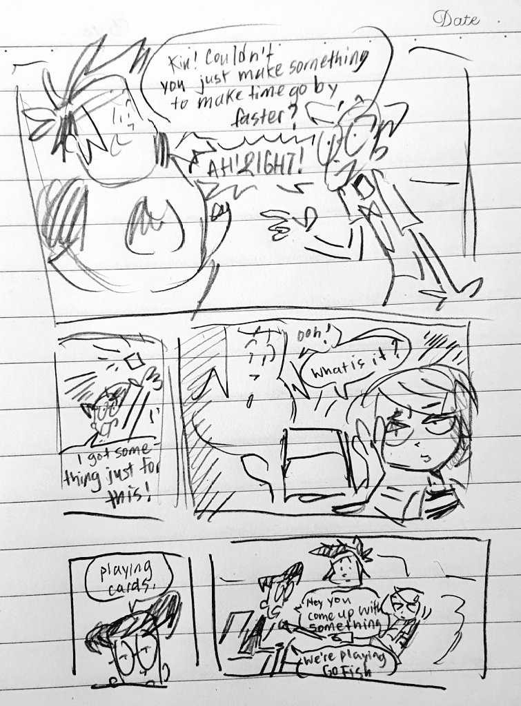 grojband scribbles

the band waits for corey and just some kev 