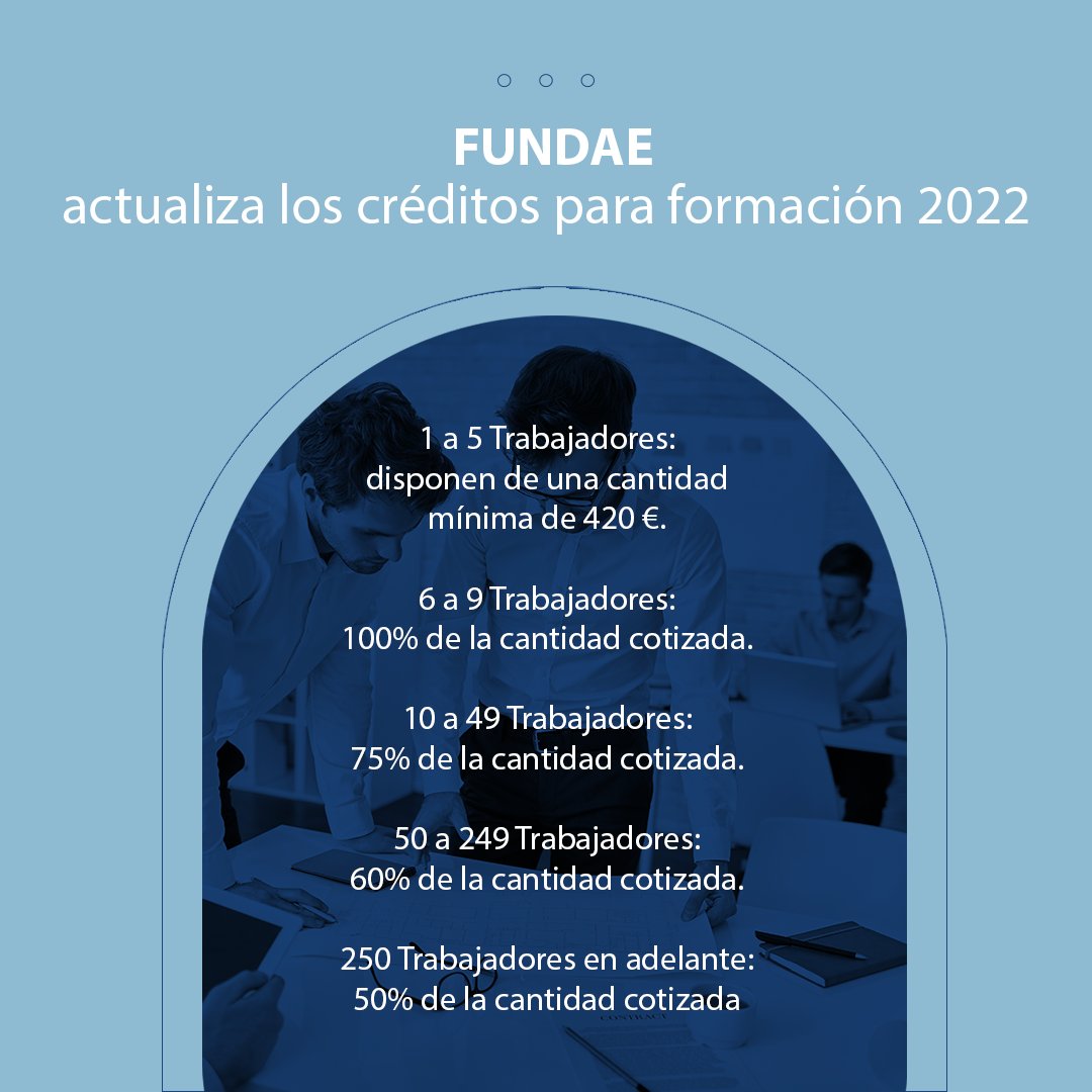 Todas las empresas tienen derecho al crédito formativo para sus trabajadores. Estos son los nuevos parámetros que FUNDAE ha estipulado para 2022.
#cursosonline #cursosgratuitos #cursosparatrabajadores