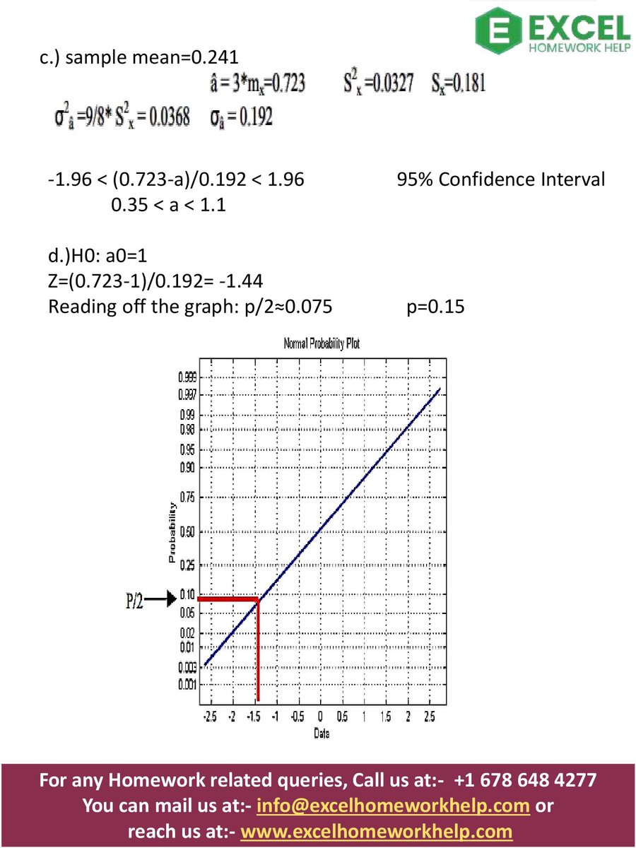 excelhwhelp's tweet image. I am Titus B. I am a Best Data Analysis Homework Expert at excelhomeworkhelp.com. I hold a Master's in Statistics, from Mississippi, USA. I have been helping students with their homework. I solved homework related to Best Data Analysis.
Visit flic.kr/s/aHBqjzPoF9