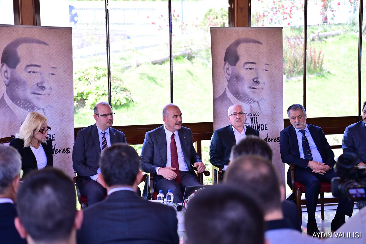 AydinValiligi's tweet photo. İçişleri Bakanımız Sayın Süleyman Soylu ve Valimiz Sayın Hüseyin Aksoy’un katılımıyla Adnan Menderes Müzesi’nde 14 Mayıs 1950: Demokrasiye Geçişin 72. Yılında Adnan Menderes ve Türkiye Demokrasi Tarihi forumu düzenlendi. https://t.co/LEs8HXw7jY