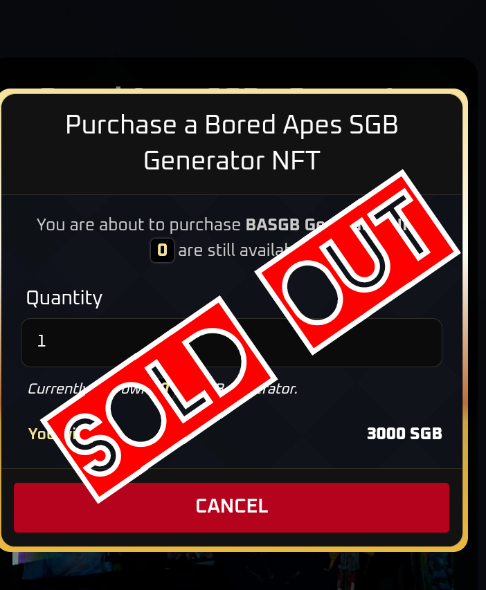BoredApeInk's tweet photo. All Generators are SOLD OUT https://t.co/mnB01L3eTL
