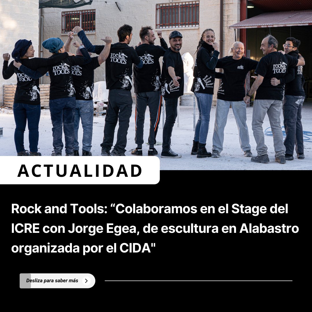 RockandTools's tweet photo. El pasado mes de abril el equipo de 𝗥𝗼𝗰𝗸 &amp; 𝗧𝗼𝗼𝗹𝘀 tuvimos el placer de poder colaborar en el evento  𝗦𝘁𝗮𝗴𝗲 𝗱𝗲𝗹 𝗜𝗖𝗥𝗘 con Jorge Egea, de escultura en Alabastro organizada por el CIDA. ⁣
👉Visita nuestro artículo de blog para saber más:⁣
https://t.co/KzFeSeteqD https://t.co/vtsUXzXAPR