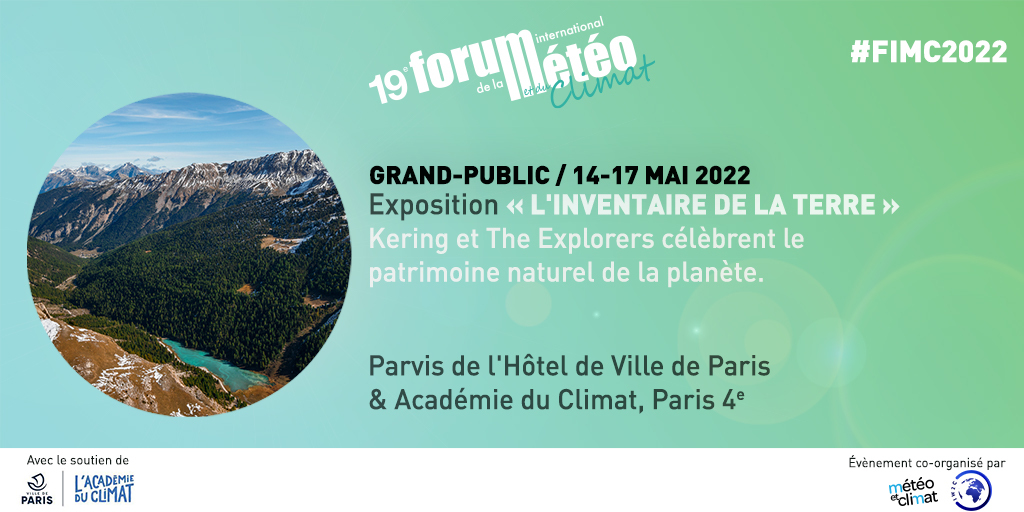 Forumeteoclimat's tweet photo. 🚀@KeringGroup &amp; @_TheExplorers au #FIMC2022✨
A
u travers de son partenariat avec #TheExplorers, #Kering réaffirme son engagement pour la protection de la #biodiversité via l'exposition "L'inventaire de la Terre"
📅 14-17/05/2022 parvis HdV @Paris
👉https://t.co/dJyRC9E4vC https://t.co/hKsGFQA97i